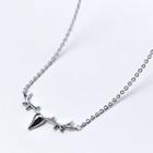 Deer Horn Necklace S925 Silver - Silver - One Size