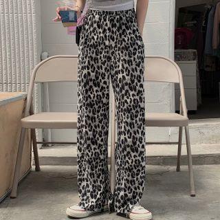 Leopard Straight Leg Pants