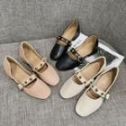 Studded Strap Flats