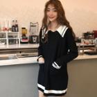 Sailor Long-sleeve Knit Dress