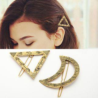 Embossed Geometric Hair Pin