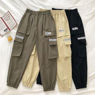 High-waist Cargo Cropped Pants