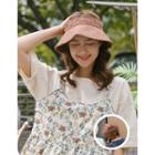 Button-trim Detachable Hat