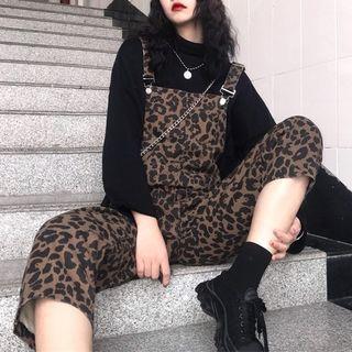 Leopard Pattern Jumper Pants