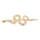 Snake Hair Clip 1 Pc - Gold - One Size