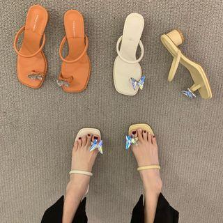 Butterfly Block-heel Sandals