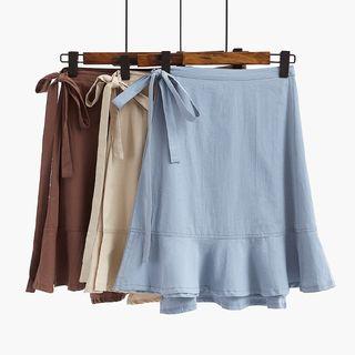 Bow Mermaid Mini Skirt