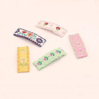 Floral Fabric Hair Clip