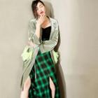 Velvet Trench Coat
