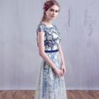 Printed Ball Gown