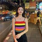 Rainbow Block Tank Top Stripe - Rainbow - One Size