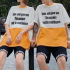 Couple Matching Short-sleeve Lettering T-shirt / Lettering Shorts