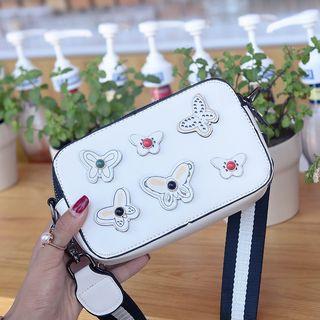 Butterfly Applique Crossbody Bag