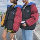 Couple Matching Color-block Padded Jacket