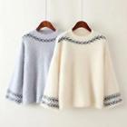 Embroidered Mohair Sweater