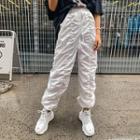 Baggy-fit Shirred Jogger Pants