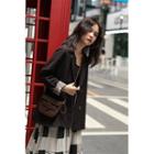 Leopard Print Panel Button Blazer