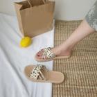 Dotted Strap Sandals