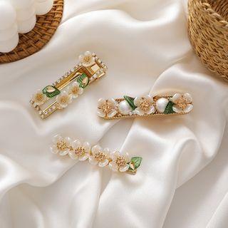 Flower Shell Alloy Hair Clip (various Designs)