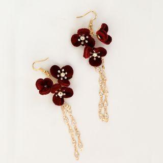 Wedding Flower Fringed Earring