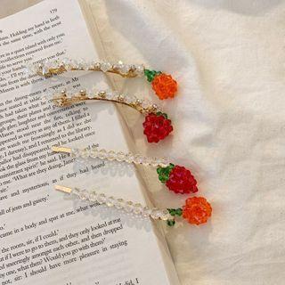 Beaded Fruit Hair Clip
