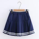 Striped Hem Mini Skirt