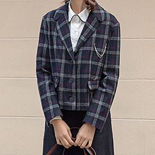 Gingham Crop Jacket