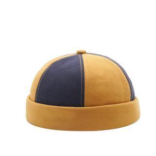 Color Panel Brimless Hat