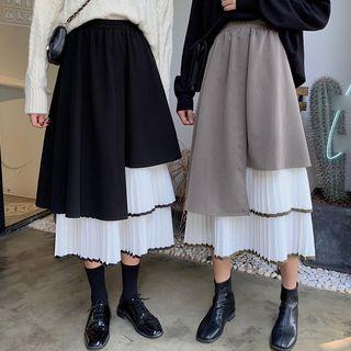 High-waist Asymmetrical Midi Skirt
