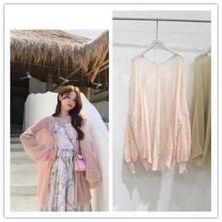 Open-front Knit Light Jacket