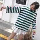 Embroidered Stripe Long-sleeve T-shirt