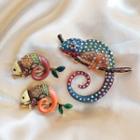 Chameleon Rhinestone Brooch (various Designs)