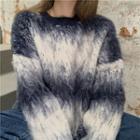 Long-sleeve Gradient Sweater