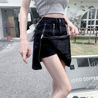 Zip Accent Mini Skort