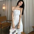 Zip Wide-leg Tube Jumpsuit