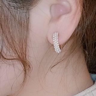Alloy Faux Pearl Earring