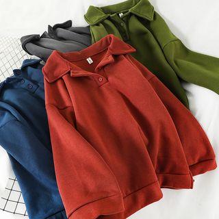 Collared Oversize Pullover