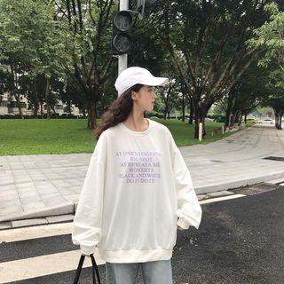 Long Sleeve Letter Print Sweatshirt