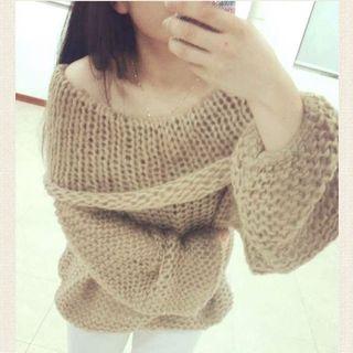 Cowl Neck Chunky Sweater