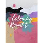 Round-neck Pastel-color T-shirt