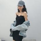 Strappy Knit Minidress Black - One Size