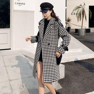 Houndstooth Double-breasted Coat / Jacket