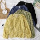 Long-sleeved Furry Top