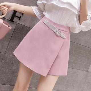 Rhinestone Mini Skort