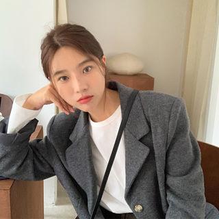 M Lange Wool Blend Blazer
