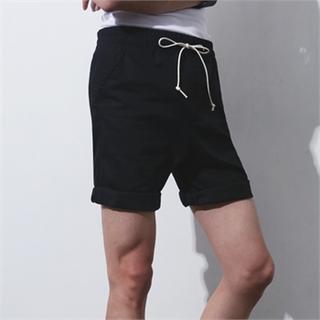 Colored Band-waist Shorts
