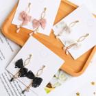 Bow Accent Bead Drop Earring