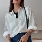 Long Sleeve Pocket Loose-fit Shirt