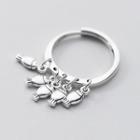 925 Sterling Silver Fish Open Ring 925 Sterling Silver - Ring - One Size