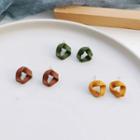 925 Sterling Silver Twist Stud Earring